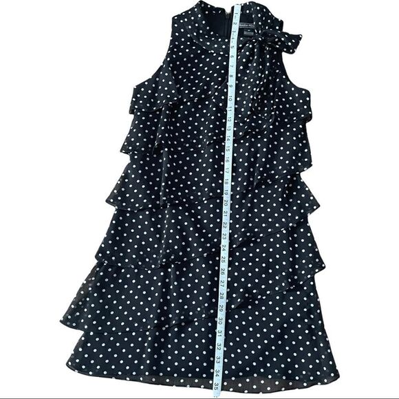 Jessica Howard Polka Dot Tiered Dress Sz 8P - Picture 8 of 12